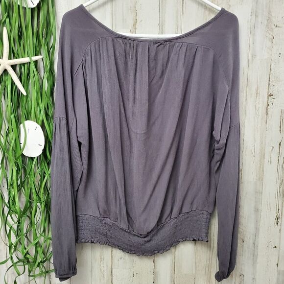 Knox Rose Boho Embroidered Rayon Blouse Lavendar Size Small - Picture 2 of 6